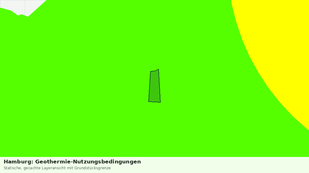 Statische Kartenansicht: Hamburg: Geothermie-Nutzungsbedingungen