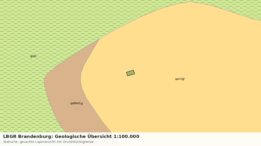 Statische Kartenansicht: LBGR Brandenburg: Geologische Übersicht 1:100.000