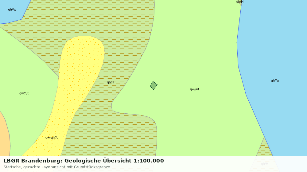 Statische Kartenansicht: LBGR Brandenburg: Geologische Übersicht 1:100.000