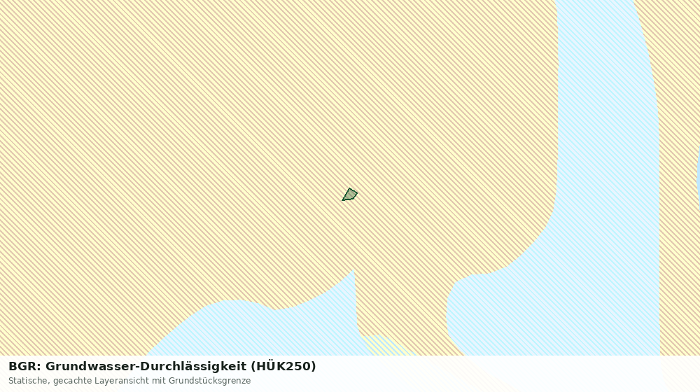 Statische Kartenansicht: BGR: Grundwasser-Durchlässigkeit (HÜK250)