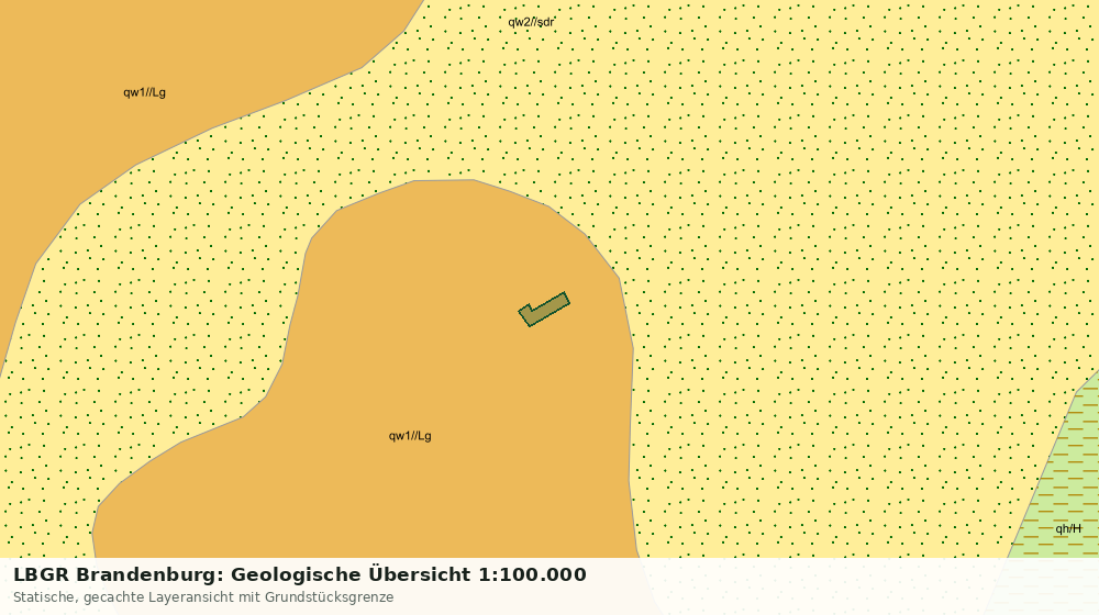 Statische Kartenansicht: LBGR Brandenburg: Geologische Übersicht 1:100.000