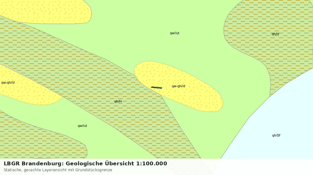 Statische Kartenansicht: LBGR Brandenburg: Geologische Übersicht 1:100.000