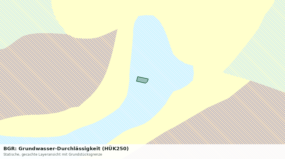 Statische Kartenansicht: BGR: Grundwasser-Durchlässigkeit (HÜK250)