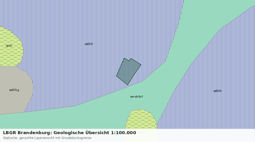 Statische Kartenansicht: LBGR Brandenburg: Geologische Übersicht 1:100.000