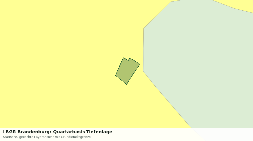 Statische Kartenansicht: LBGR Brandenburg: Quartärbasis-Tiefenlage