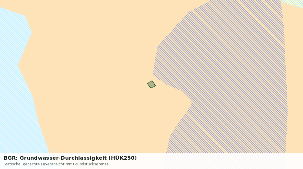Statische Kartenansicht: BGR: Grundwasser-Durchlässigkeit (HÜK250)