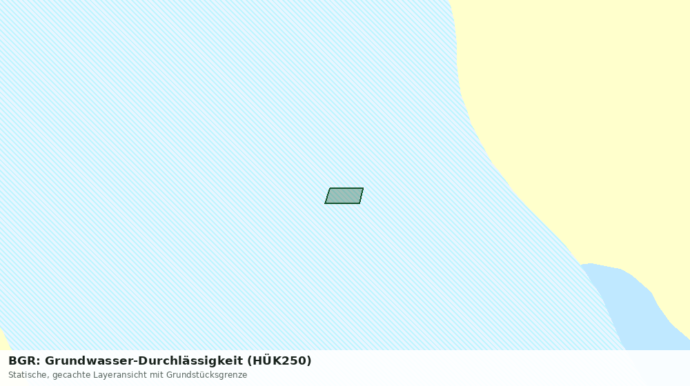 Statische Kartenansicht: BGR: Grundwasser-Durchlässigkeit (HÜK250)