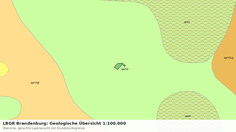 Statische Kartenansicht: LBGR Brandenburg: Geologische Übersicht 1:100.000
