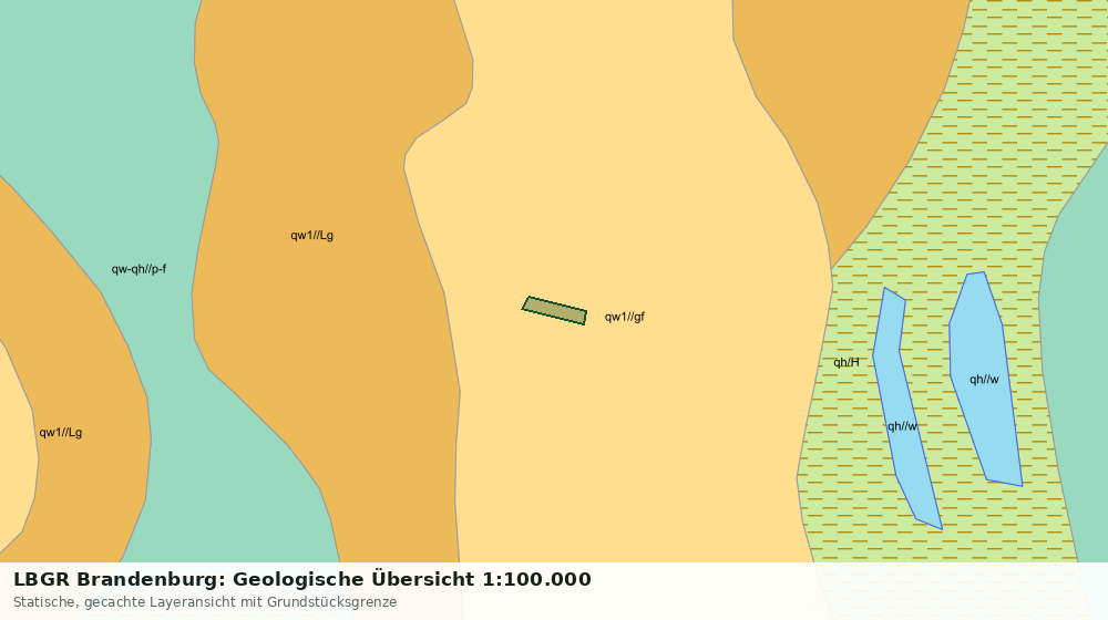 Statische Kartenansicht: LBGR Brandenburg: Geologische Übersicht 1:100.000