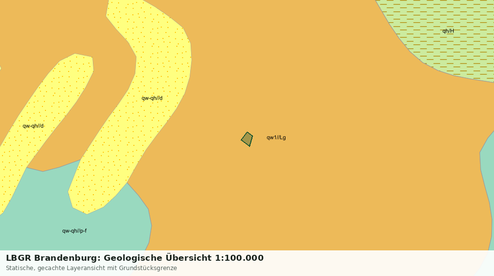 Statische Kartenansicht: LBGR Brandenburg: Geologische Übersicht 1:100.000