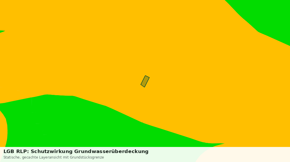 Statische Kartenansicht: LGB RLP: Schutzwirkung Grundwasserüberdeckung