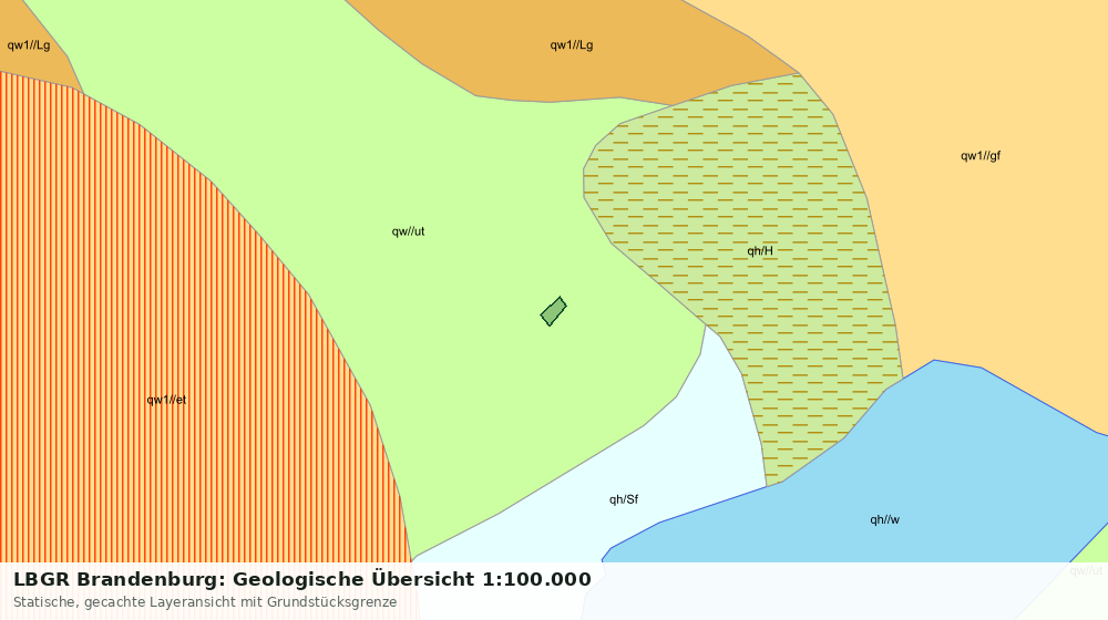 Statische Kartenansicht: LBGR Brandenburg: Geologische Übersicht 1:100.000