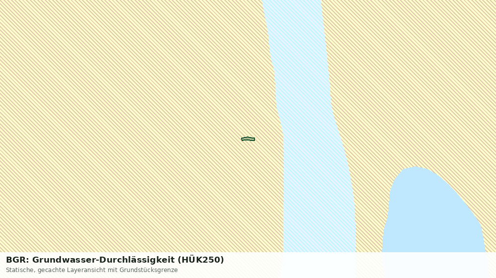 Statische Kartenansicht: BGR: Grundwasser-Durchlässigkeit (HÜK250)