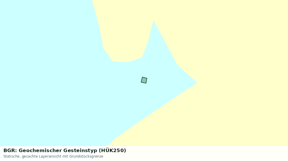 Statische Kartenansicht: BGR: Geochemischer Gesteinstyp (HÜK250)