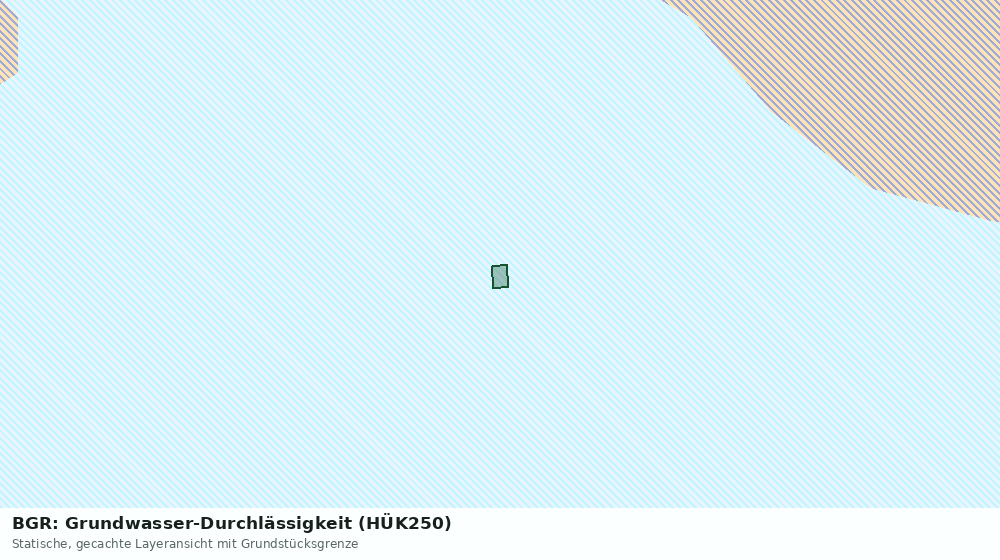 Statische Kartenansicht: BGR: Grundwasser-Durchlässigkeit (HÜK250)