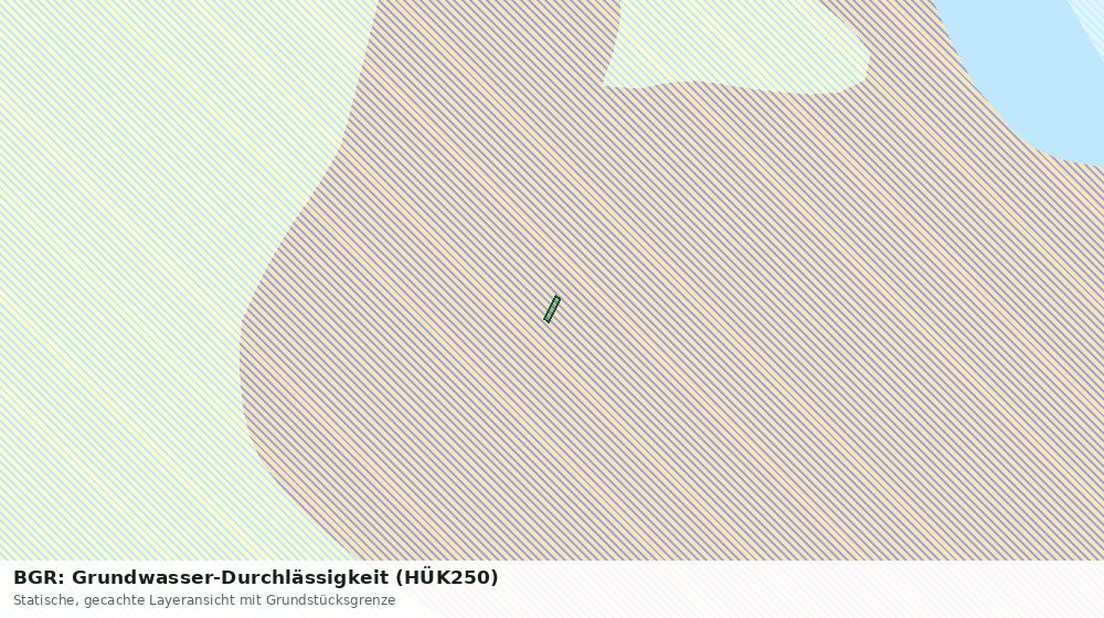 Statische Kartenansicht: BGR: Grundwasser-Durchlässigkeit (HÜK250)