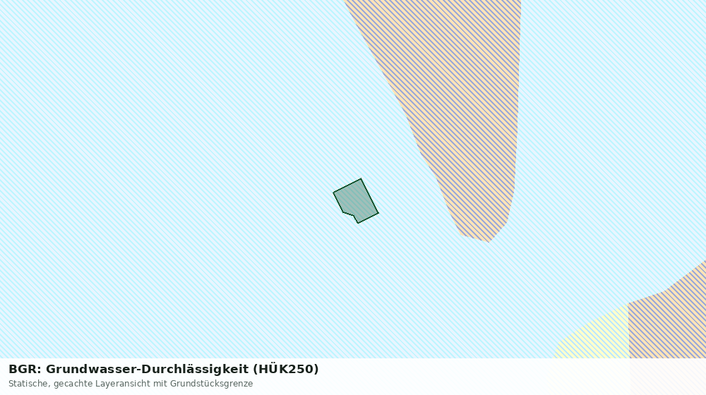 Statische Kartenansicht: BGR: Grundwasser-Durchlässigkeit (HÜK250)