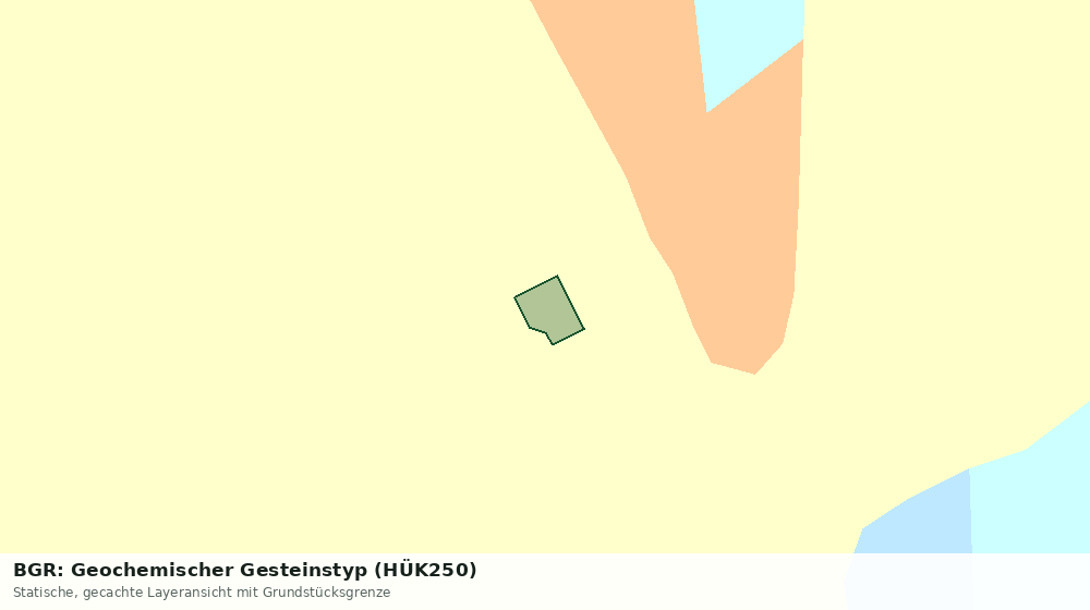 Statische Kartenansicht: BGR: Geochemischer Gesteinstyp (HÜK250)
