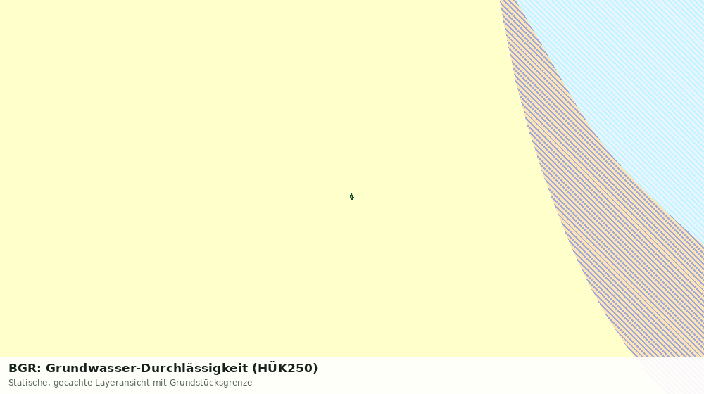 Statische Kartenansicht: BGR: Grundwasser-Durchlässigkeit (HÜK250)