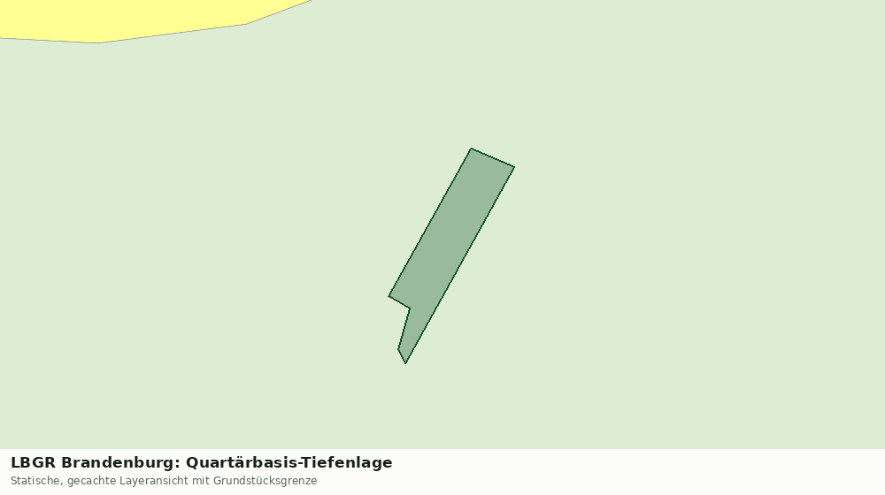 Statische Kartenansicht: LBGR Brandenburg: Quartärbasis-Tiefenlage