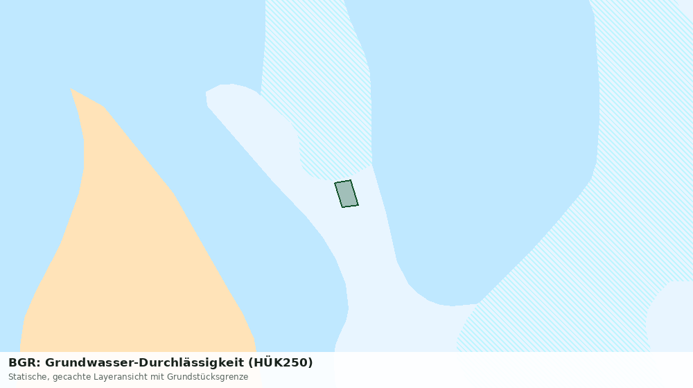 Statische Kartenansicht: BGR: Grundwasser-Durchlässigkeit (HÜK250)