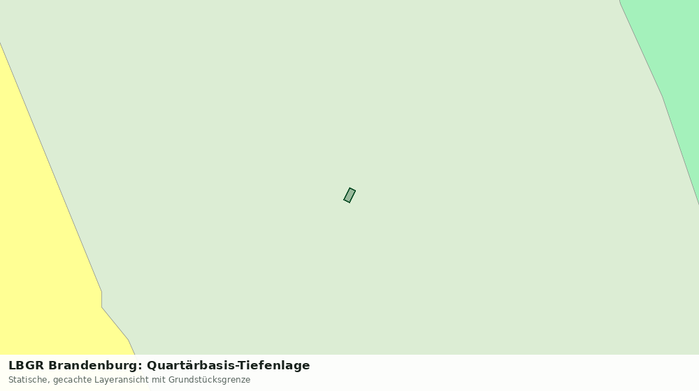 Statische Kartenansicht: LBGR Brandenburg: Quartärbasis-Tiefenlage