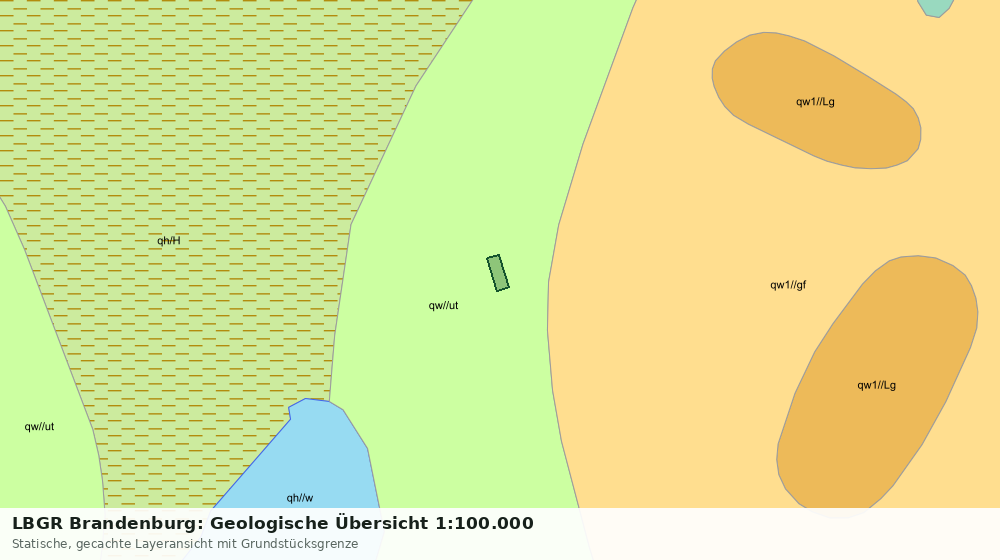 Statische Kartenansicht: LBGR Brandenburg: Geologische Übersicht 1:100.000