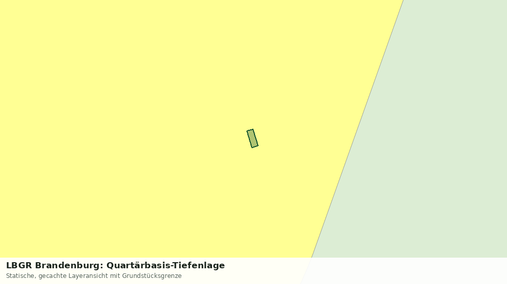 Statische Kartenansicht: LBGR Brandenburg: Quartärbasis-Tiefenlage