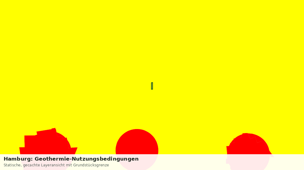 Statische Kartenansicht: Hamburg: Geothermie-Nutzungsbedingungen
