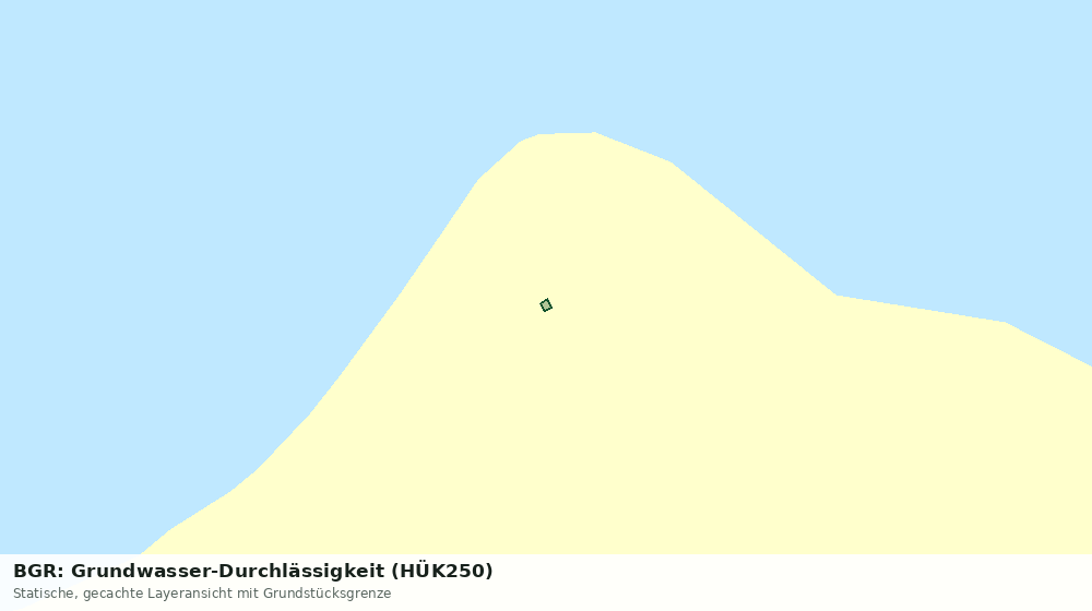 Statische Kartenansicht: BGR: Grundwasser-Durchlässigkeit (HÜK250)