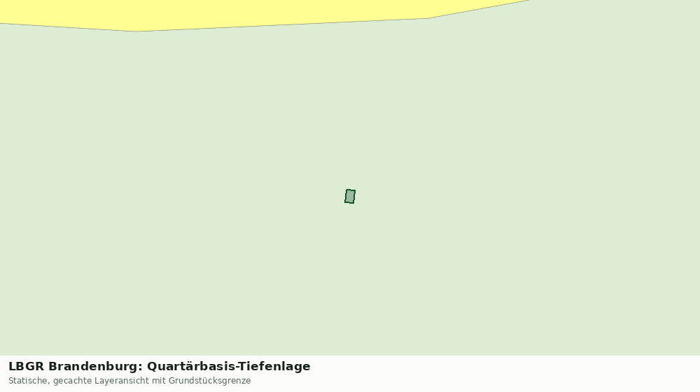 Statische Kartenansicht: LBGR Brandenburg: Quartärbasis-Tiefenlage
