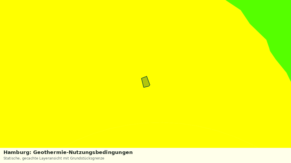 Statische Kartenansicht: Hamburg: Geothermie-Nutzungsbedingungen