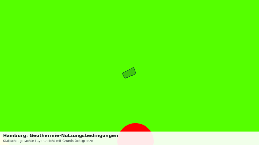 Statische Kartenansicht: Hamburg: Geothermie-Nutzungsbedingungen