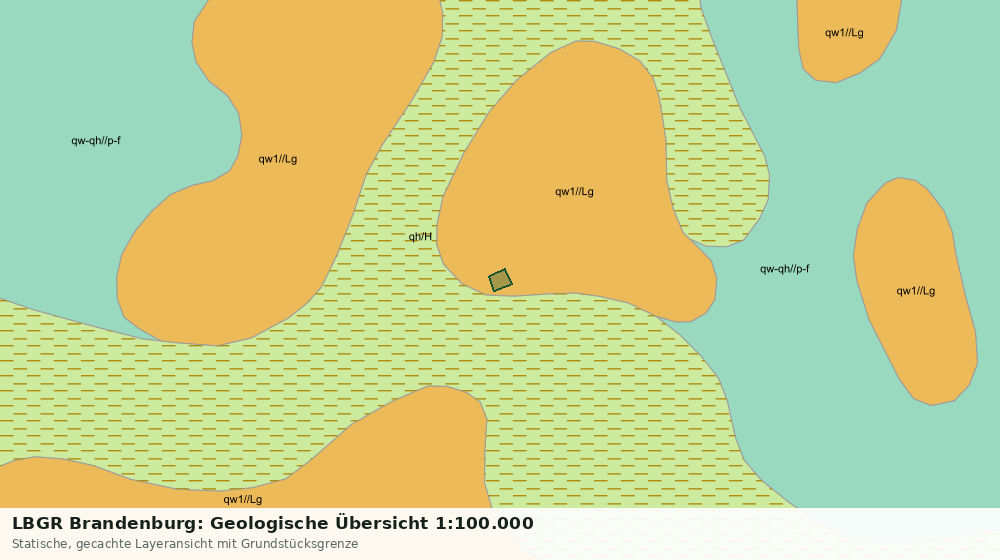 Statische Kartenansicht: LBGR Brandenburg: Geologische Übersicht 1:100.000