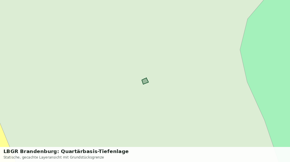 Statische Kartenansicht: LBGR Brandenburg: Quartärbasis-Tiefenlage