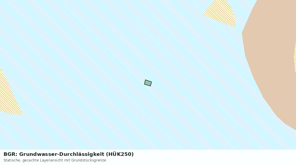Statische Kartenansicht: BGR: Grundwasser-Durchlässigkeit (HÜK250)