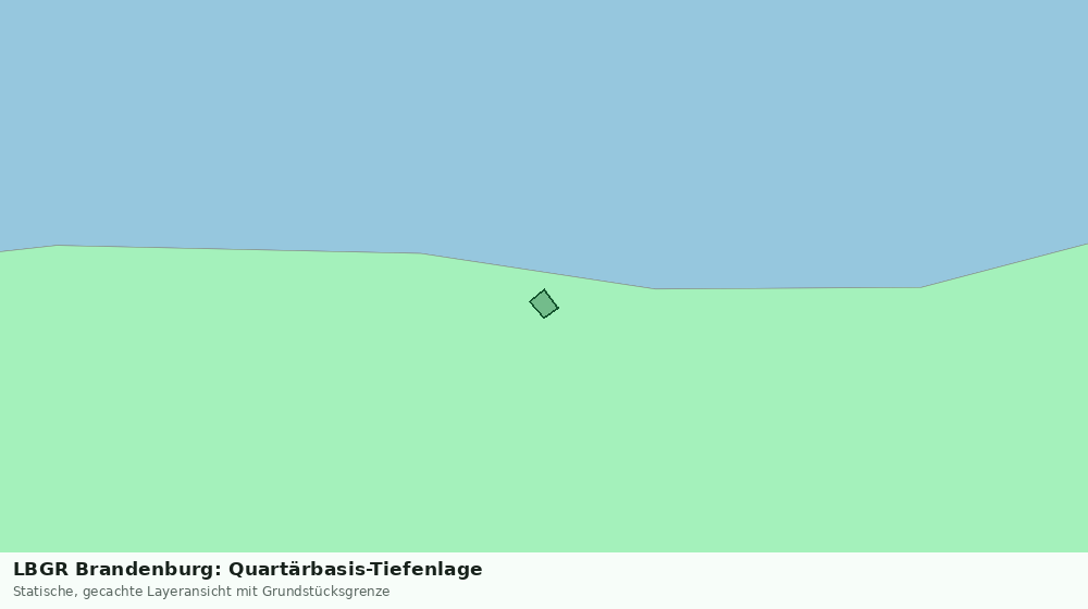 Statische Kartenansicht: LBGR Brandenburg: Quartärbasis-Tiefenlage