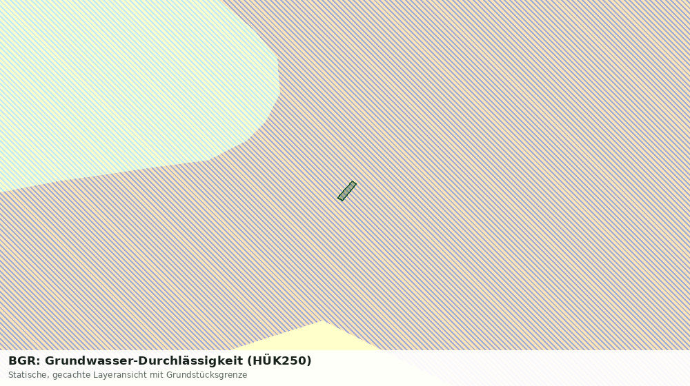 Statische Kartenansicht: BGR: Grundwasser-Durchlässigkeit (HÜK250)