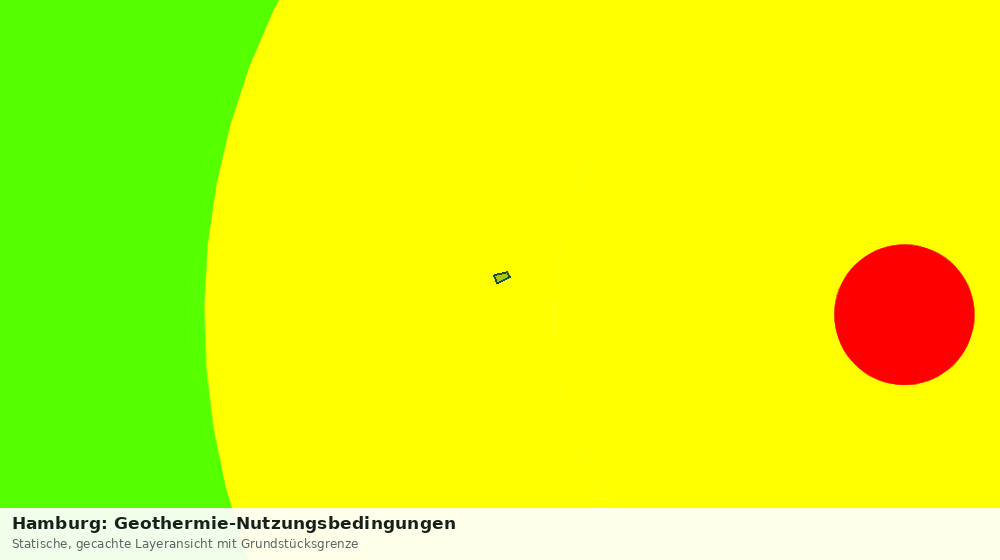 Statische Kartenansicht: Hamburg: Geothermie-Nutzungsbedingungen