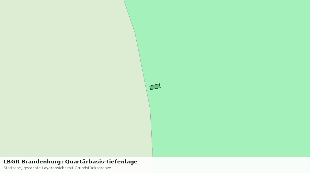 Statische Kartenansicht: LBGR Brandenburg: Quartärbasis-Tiefenlage