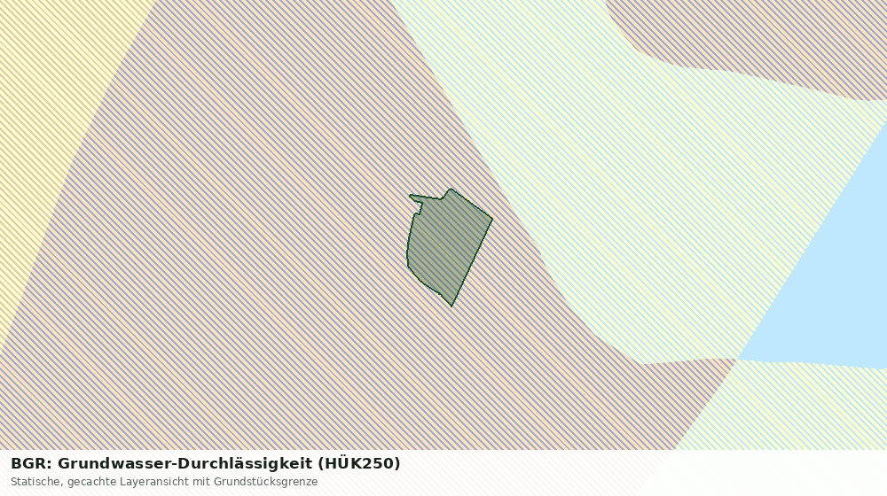 Statische Kartenansicht: BGR: Grundwasser-Durchlässigkeit (HÜK250)