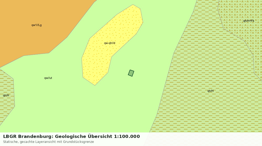 Statische Kartenansicht: LBGR Brandenburg: Geologische Übersicht 1:100.000