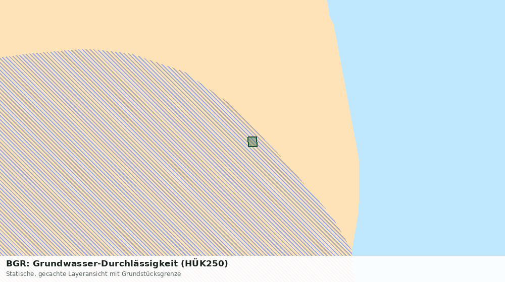 Statische Kartenansicht: BGR: Grundwasser-Durchlässigkeit (HÜK250)