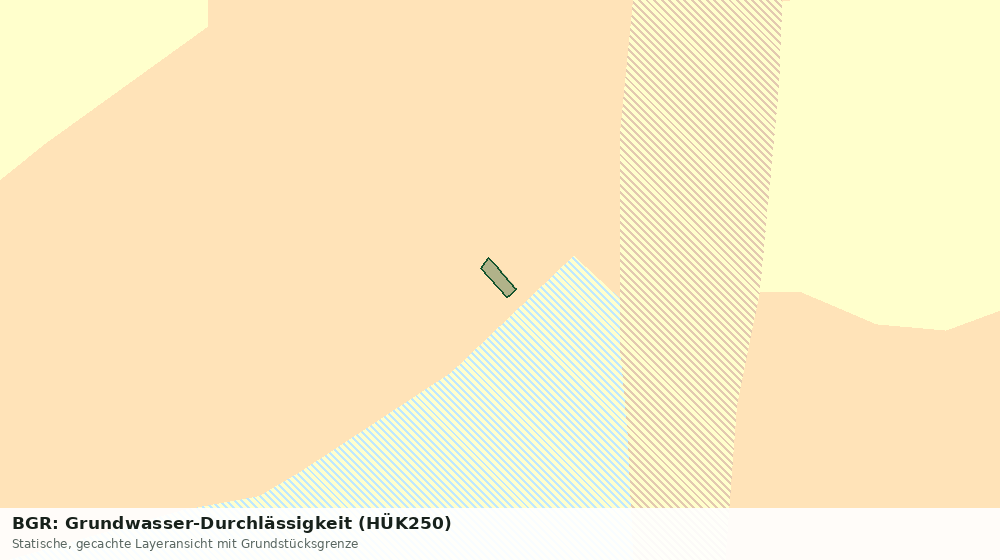 Statische Kartenansicht: BGR: Grundwasser-Durchlässigkeit (HÜK250)