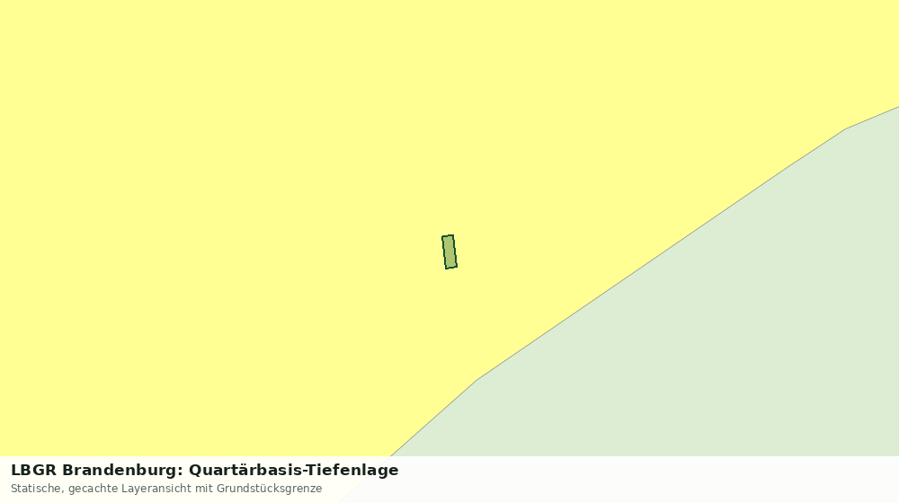 Statische Kartenansicht: LBGR Brandenburg: Quartärbasis-Tiefenlage