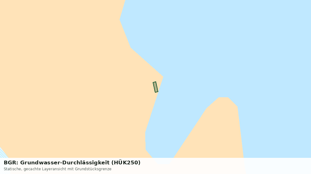 Statische Kartenansicht: BGR: Grundwasser-Durchlässigkeit (HÜK250)