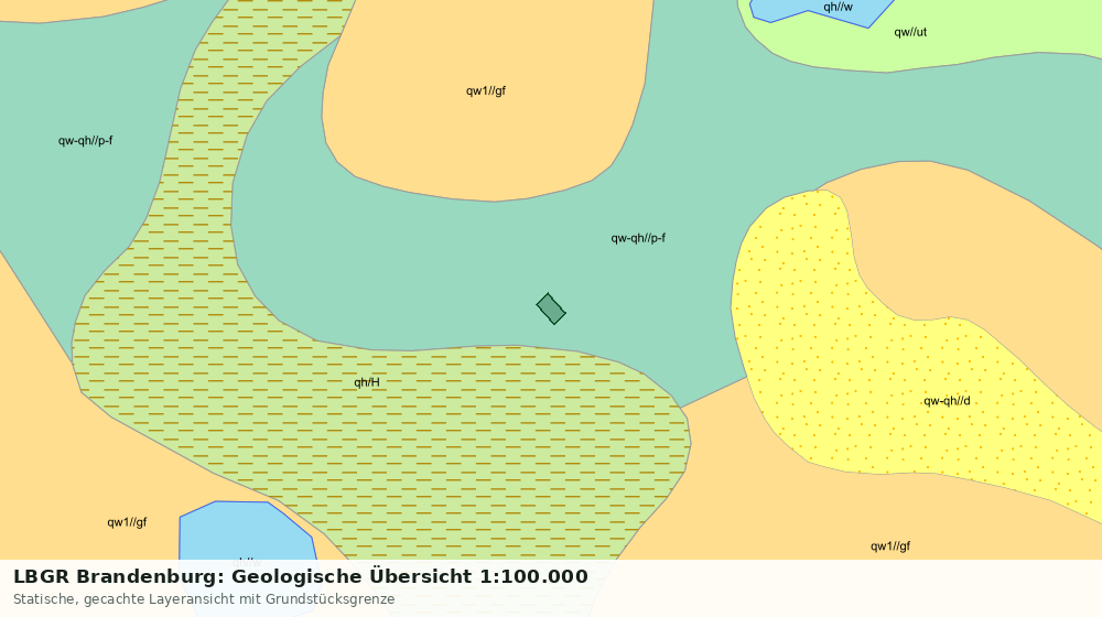 Statische Kartenansicht: LBGR Brandenburg: Geologische Übersicht 1:100.000