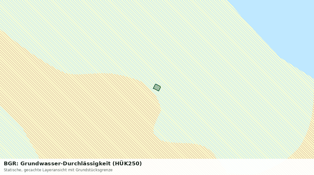 Statische Kartenansicht: BGR: Grundwasser-Durchlässigkeit (HÜK250)