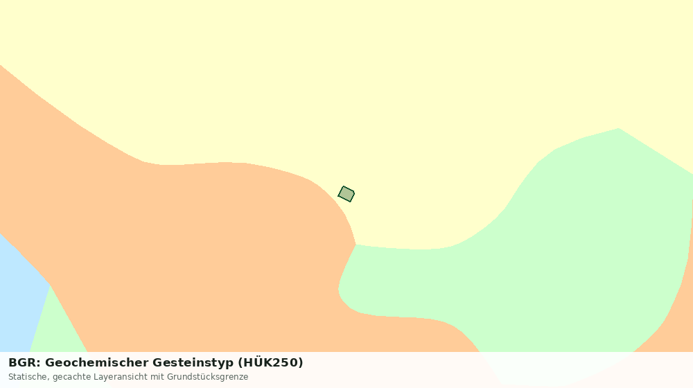 Statische Kartenansicht: BGR: Geochemischer Gesteinstyp (HÜK250)