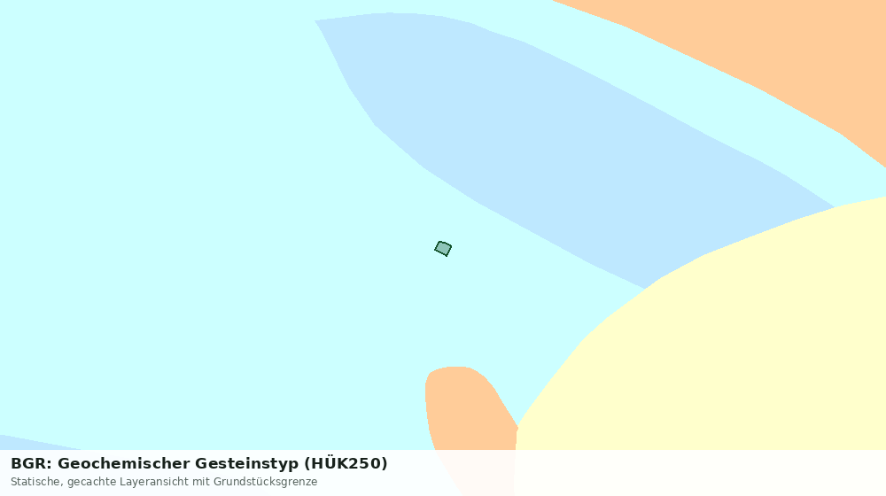 Statische Kartenansicht: BGR: Geochemischer Gesteinstyp (HÜK250)